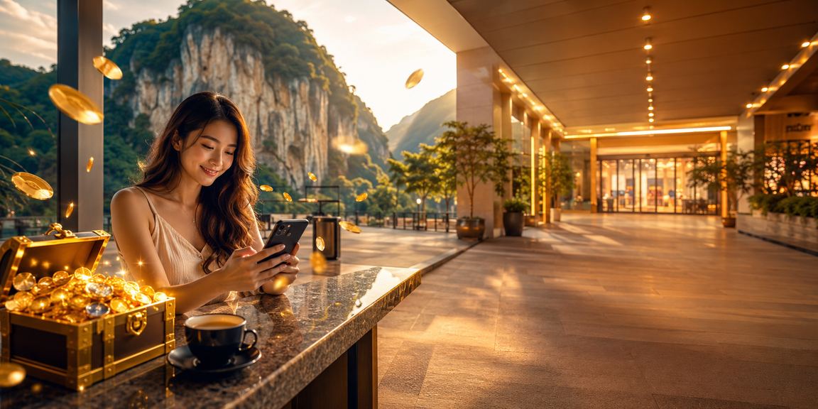 An Ipoh user checking lepak44 rebate bonuses via the mobile app