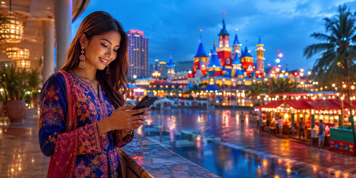 Pengguna Malaysia menggunakan platform kasino mudah alih lepak44 dari telefon pintar